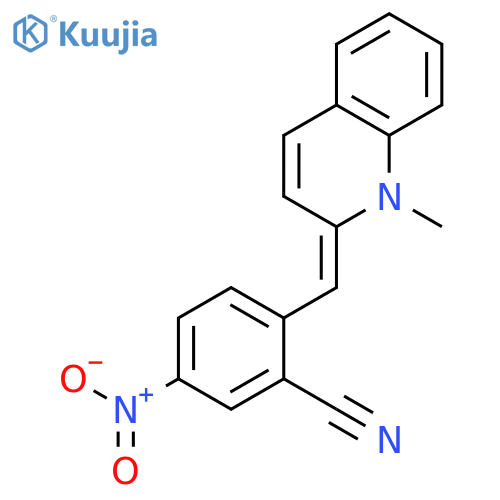 2-[(1-Methylquinolin-2(1H)-ylidene)methyl]-5-nitrobenzonitrile structure