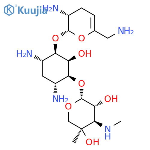 D-myo-Inositol,O-3-deoxy-4-C-methyl-3-(methylamino)-b-L-arabinopyranosyl-(1&reg;1)-O-[2,6-diamino-2,3,4,6-tetradeoxy-a-D-glycero-hex-4-enopyranosyl-(1&reg;3)]-4,6-diamino-4,5,6-trideoxy- structure