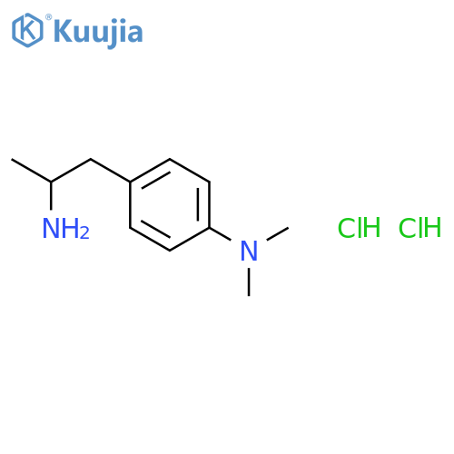4-(2-aminopropyl)-N,N-dimethylaniline dihydrochloride structure