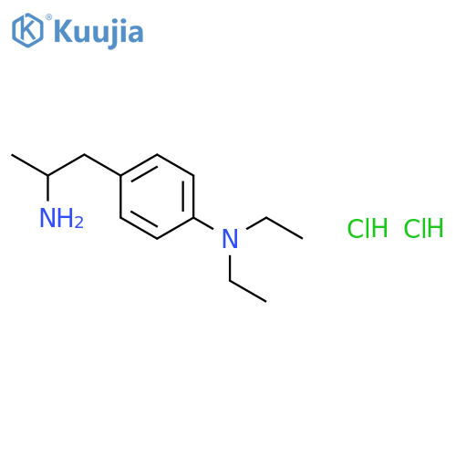 4-(2-aminopropyl)-N,N-diethylaniline dihydrochloride structure