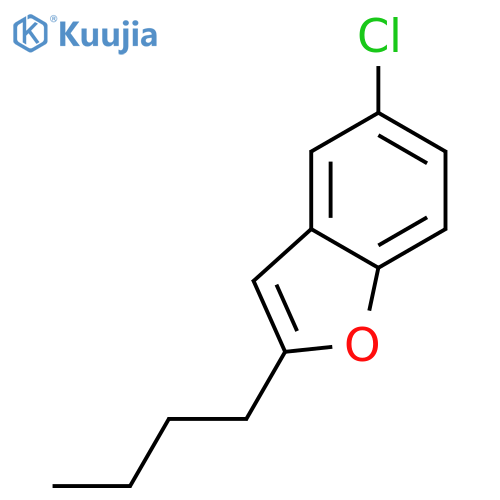 Benzofuran, 2-butyl-5-chloro- structure