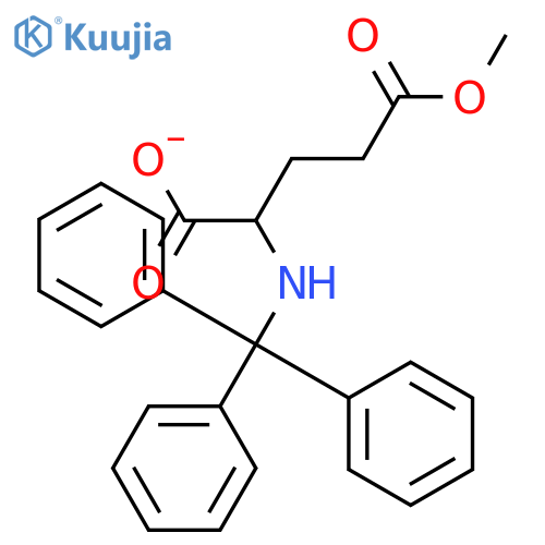 L-Glutamic acid, N-(triphenylmethyl)-, 5-methyl ester structure