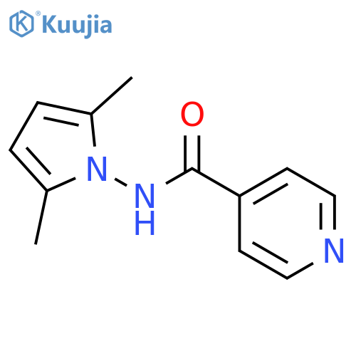 N-(2,5-dimethylpyrrol-1-yl)pyridine-4-carboxamide structure