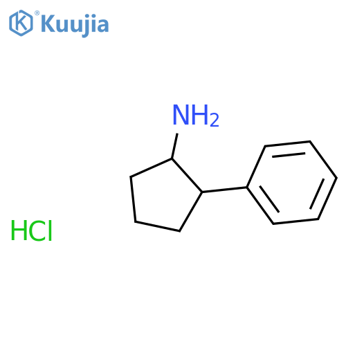 2-phenylcyclopentanamine hydrochloride (1:1) structure