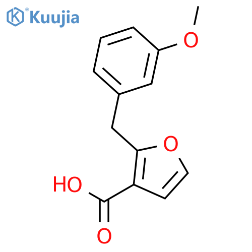 3-FURANCARBOXYLIC ACID, 2-[(3-METHOXYPHENYL)METHYL]- structure