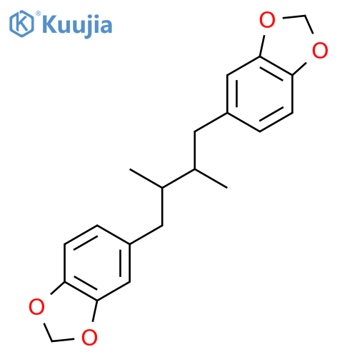 5,5'-[(2R,3R)-2,3-dimethylbutane-1,4-diyl]bis(1,3-benzodioxole) structure