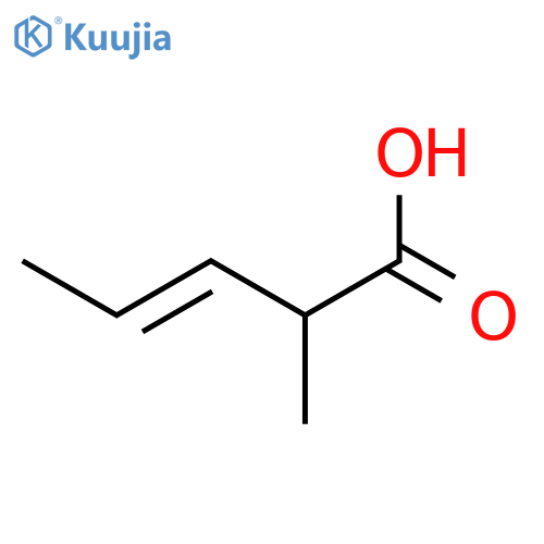 3-Pentenoic acid, 2-methyl-, (E)- structure