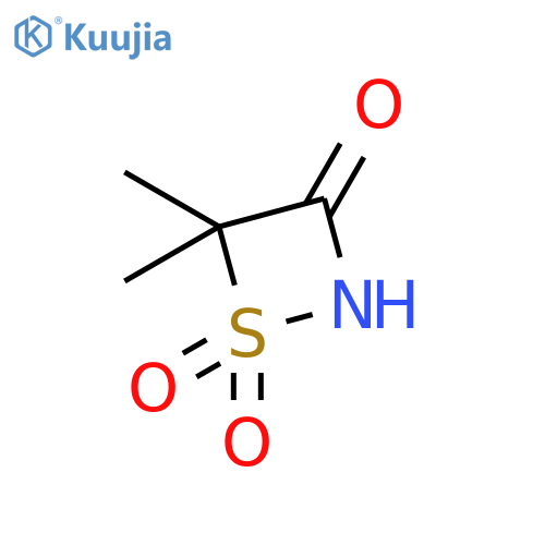 4,4-dimethyl-1,2-thiazetidine-1,1,3-trione structure