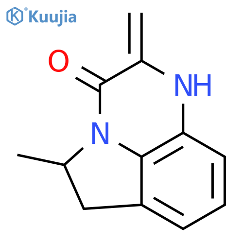1,2,5,6-tetrahydro-5-methyl-2-methylene-3H-Pyrrolo[1,2,3-de]quinoxalin-3-one structure