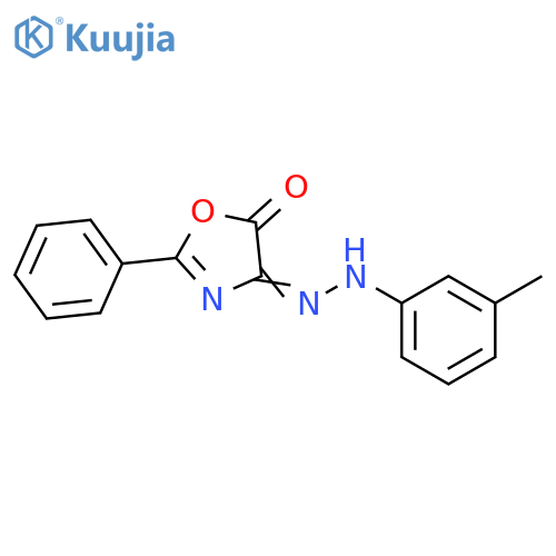 4,5-Oxazoledione, 2-phenyl-, 4-[(3-methylphenyl)hydrazone] structure