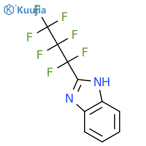 2-(Heptafluoropropyl)benzimidazole structure