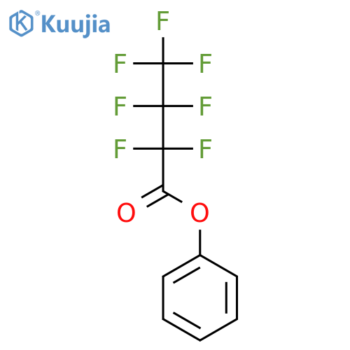 BUTANOIC ACID, HEPTAFLUORO-, PHENYL ESTER structure