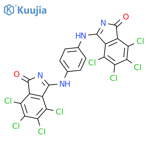 4,5,6,7-Tetrachloro-3-4-(4,5,6,7-tetrachloro-3-oxoisoindol-1-yl)aminoanilinoisoindol-1-one structure