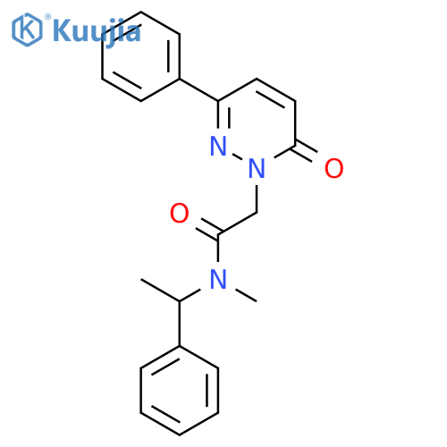 N-Methyl-N-alpha-methylbenzyl-6-oxo-3-phenyl-1(6H)-pyridazineacetamide structure