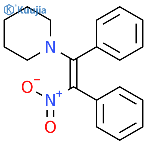 Piperidine, 1-[(1Z)-2-nitro-1,2-diphenylethenyl]- structure