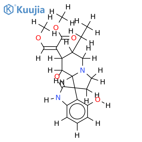 9-hydroxy-17-methoxy-2-oxo-corynox-16-ene-16-carboxylic acid methyl ester structure