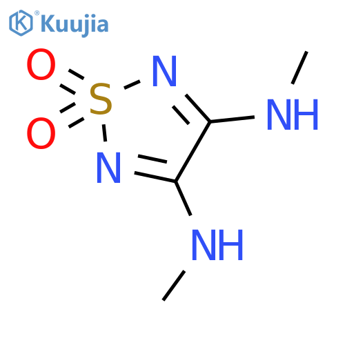 1,2,5-Thiadiazole-3,4-diamine, N,N'-dimethyl-, 1,1-dioxide structure