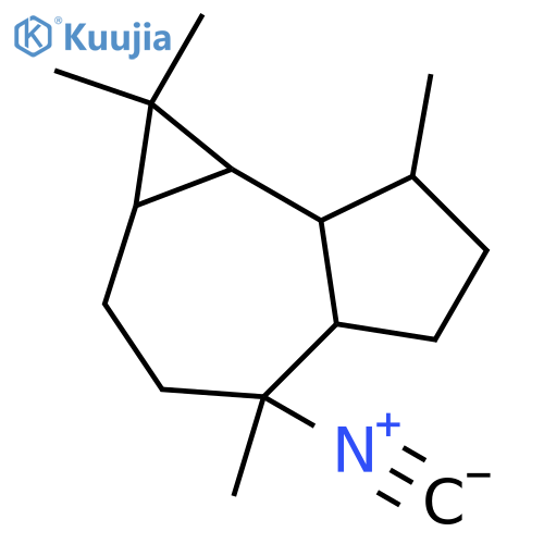 1H-Cycloprop[e]azulene,decahydro-4-isocyano-1,1,4,7-tetramethyl-, (1aR,4R,4aR,7R,7aS,7bS)- (9CI) structure