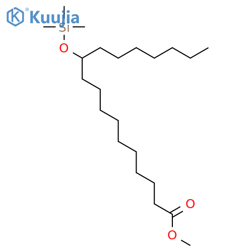 OCTADECANOIC ACID, 11-[(TRIMETHYLSILYL)OXY]-, METHYL ESTER structure