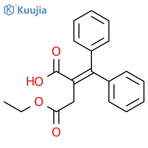 2-benzhydrylidene-4-ethoxy-4-oxobutanoic Acid structure