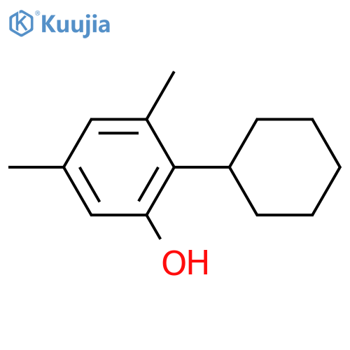 Phenol,2-cyclohexyl-3,5-dimethyl- structure