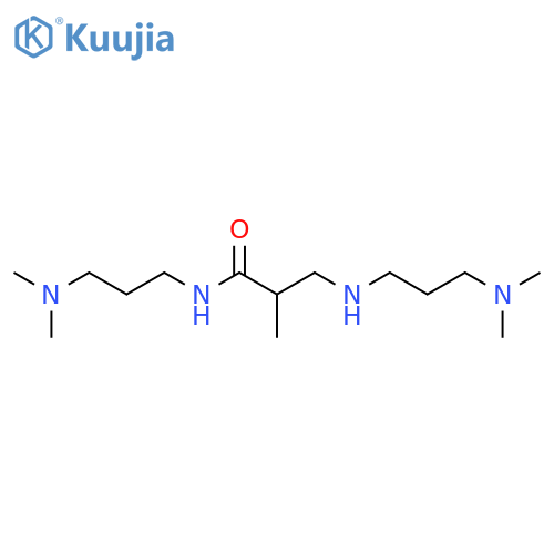 N-[3-(dimethylamino)propyl]-3-[[3-(dimethylamino)propyl]amino]-2-methylpropionamide structure
