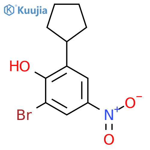 Phenol, 2-bromo-6-cyclopentyl-4-nitro- structure