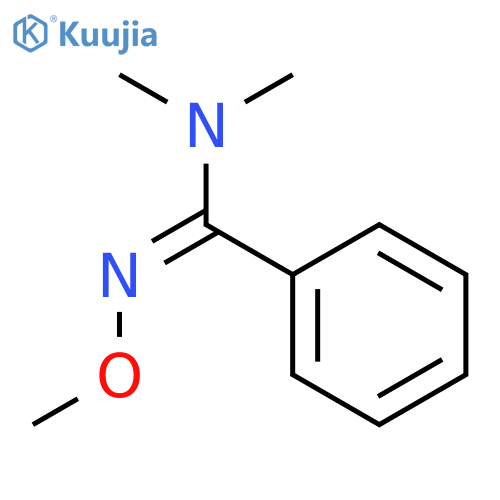 Benzenecarboximidamide, N'-methoxy-N,N-dimethyl- structure
