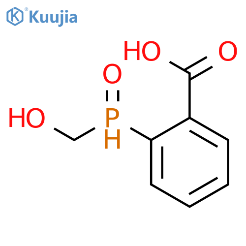 2-hydroxy(methyl)phosphorylbenzoic acid structure