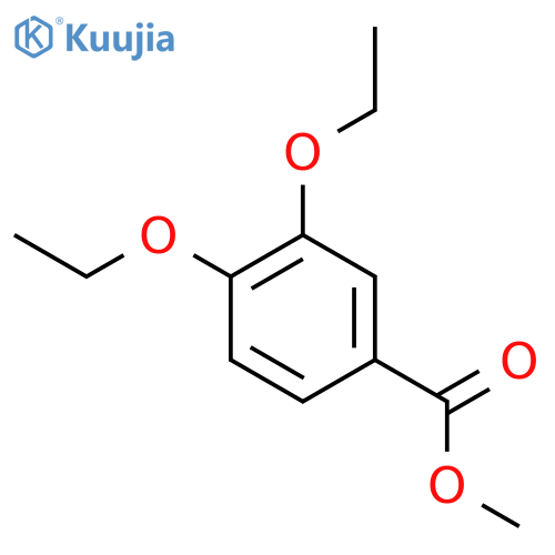 BENZOIC ACID, 3,4-DIETHOXY-, METHYL ESTER structure