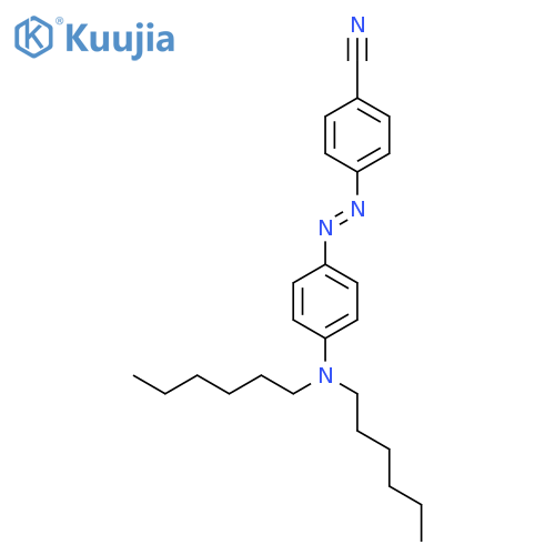 BENZONITRILE, 4-[[4-(DIHEXYLAMINO)PHENYL]AZO]- structure