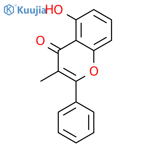 4H-1-Benzopyran-4-one, 5-hydroxy-3-methyl-2-phenyl- structure