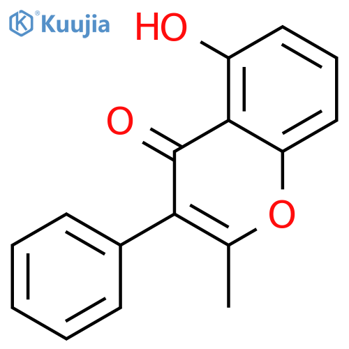 4H-1-Benzopyran-4-one, 5-hydroxy-2-methyl-3-phenyl- structure