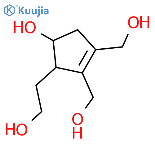 (1R,2R)-2-(2-hydroxyethyl)-3,4-bis(hydroxymethyl)cyclopent-3-en-1-ol structure