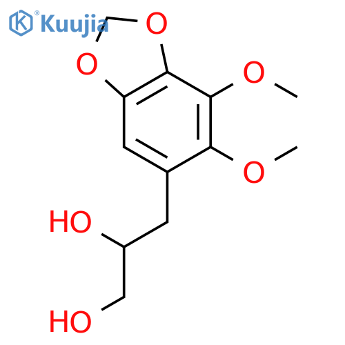 1,2-Propanediol, 3-(6,7-dimethoxy-1,3-benzodioxol-5-yl)- structure