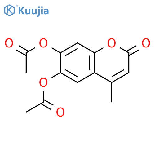 4-Methyl-2-oxo-2H-chromene-6,7-diyl Diacetate structure