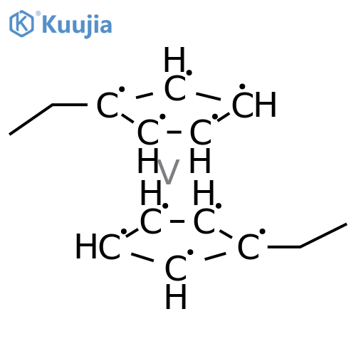 bis(ethylcyclopentadienyl)vanadium structure
