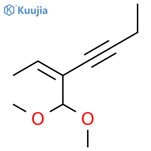 2-Hepten-4-yne, 3-(dimethoxymethyl)-, (Z)- structure
