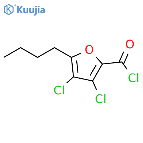 2-Furancarbonyl chloride, 5-butyl-3,4-dichloro- structure