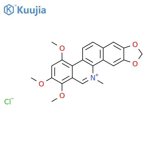 1,2,4-trimethoxy-12-methyl[1,3]benzodioxolo[5,6-c]phenanthridin-12-ium chloride structure