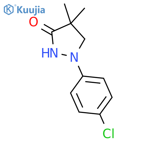 3-PYRAZOLIDINONE, 1-(4-CHLOROPHENYL)-4,4-DIMETHYL- structure