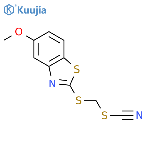 Thiocyanic acid, [(5-methoxy-2-benzothiazolyl)thio]methyl ester structure
