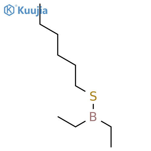Diethyl(hexylsulfanyl)borane structure
