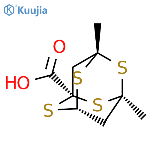 (1S,3R,5S,7S)-3,5-Dimethyl-2,4,6,8-tetrathiatricyclo[3.3.1.13,7]decane-1-carboxylic acid structure
