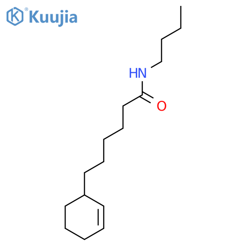 N-Butyl-2-cyclohexene-1-hexanamide structure