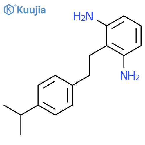1,3-BENZENEDIAMINE, 2-[2-[4-(1-METHYLETHYL)PHENYL]ETHYL]- structure