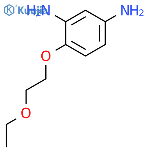 1,3-Benzenediamine, 4-(2-ethoxyethoxy)- structure