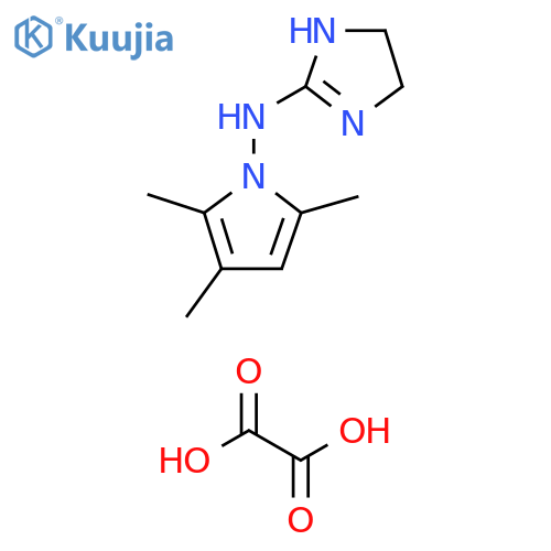 1H-Imidazol-2-amine, 4,5-dihydro-N-(2,3,5-trimethyl-1H-pyrrol-1-yl)-, ethanedioate (1:) structure