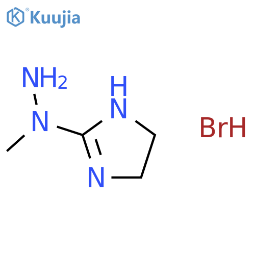 2-(1-methylhydrazin-1-yl)-4,5-dihydro-1H-imidazole hydrobromide structure