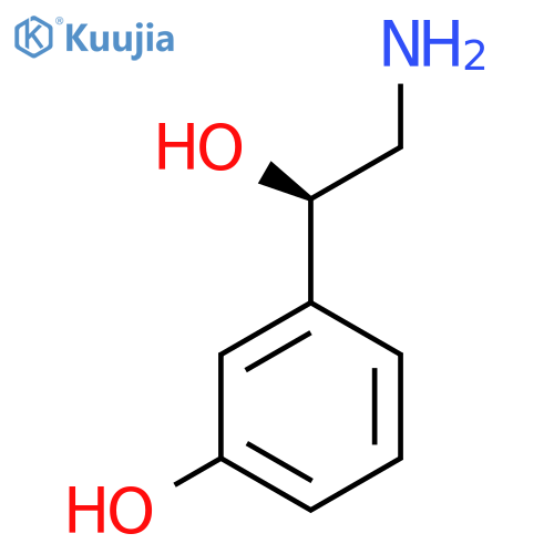 3-(1R)-2-amino-1-hydroxyethylphenol structure